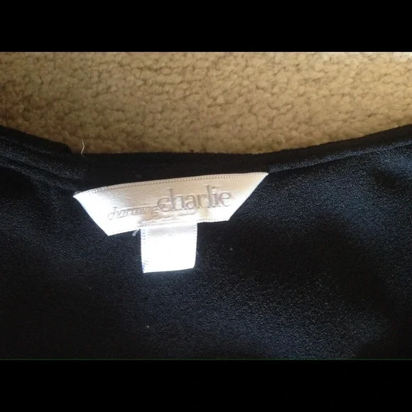 Charming Charlie black dress. Sz L - Picture 5 of 5